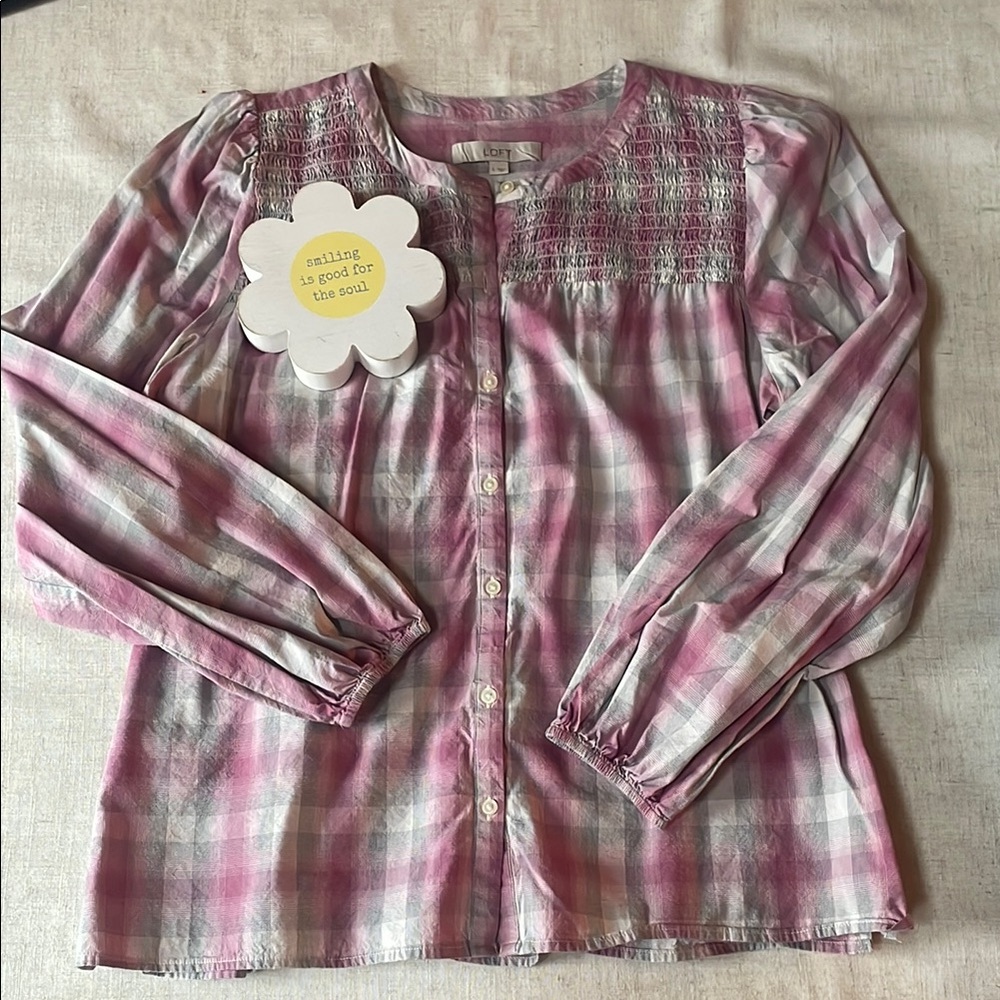 Women’s' Pink Plaid Top